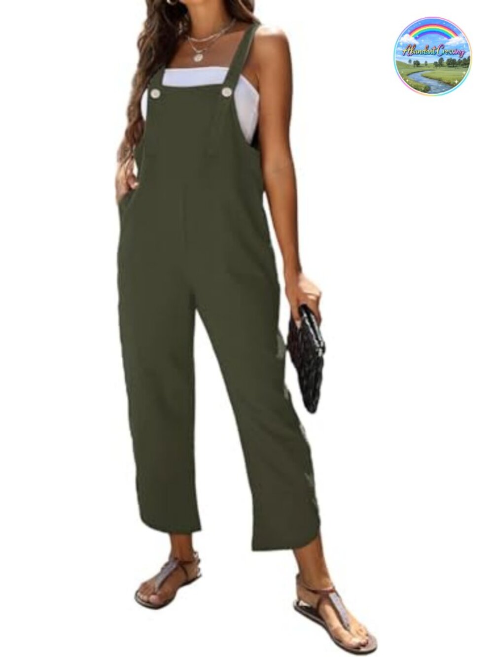 Cotton Linen Sleeveless Wide Leg Overalls Jumpsuit Romper Loose Fit Summer